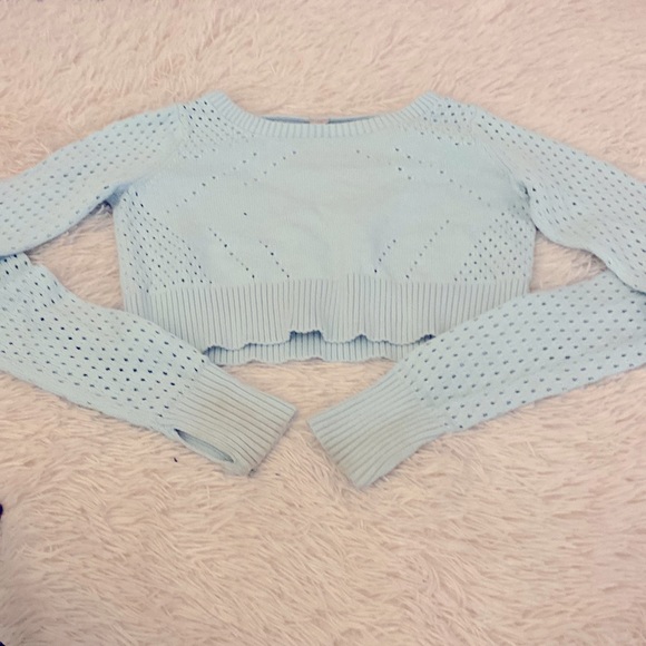 Ivivva cropped blue sweater.good condition - Picture 1 of 3